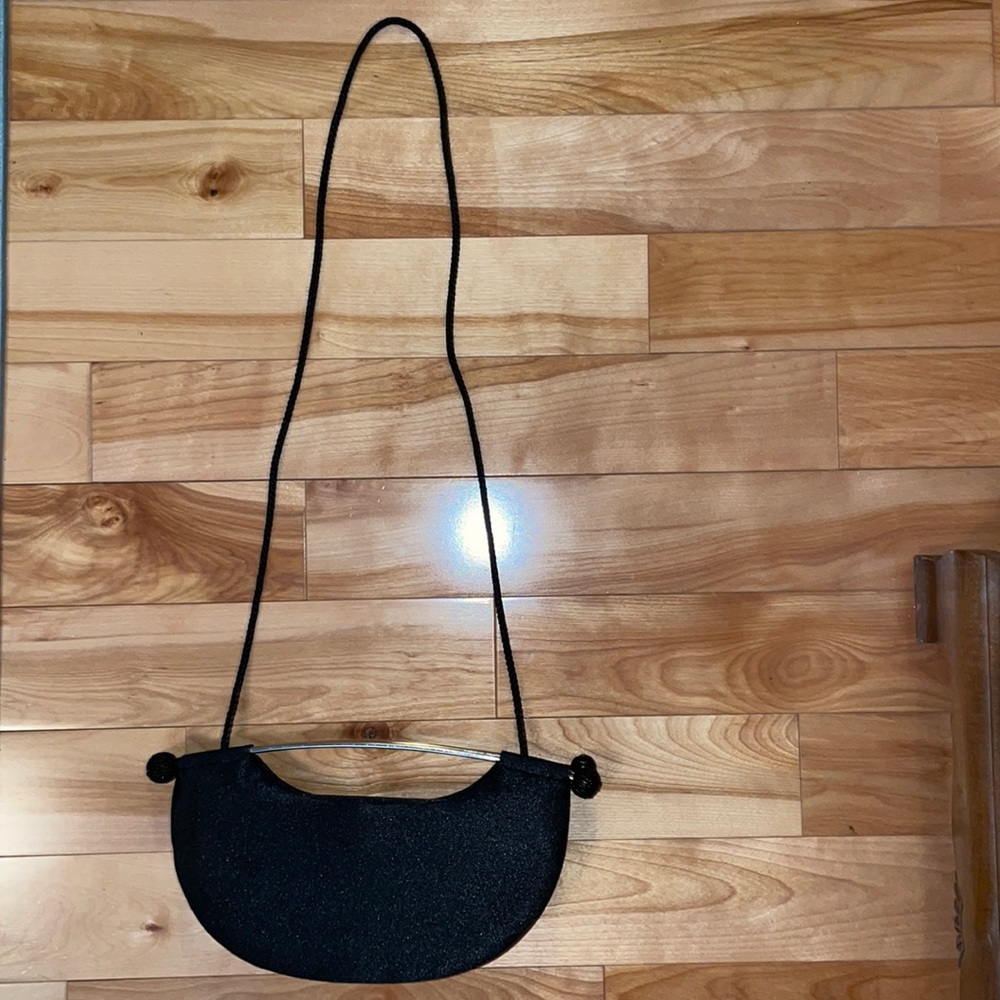 Vintage Bijoux Terner black hand bag clutch purse